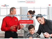 Tablet Screenshot of heatingcoolingbeyond.com